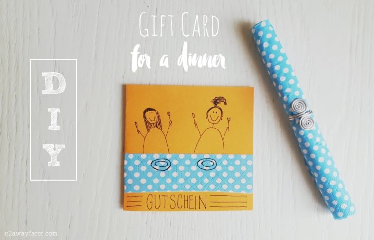 QUICK DIY | simple gift card for a dinner (5 MINUTES)