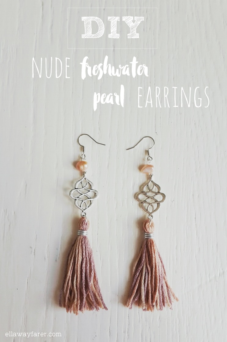 DIY | Nude Freshwater Pearl Earrings