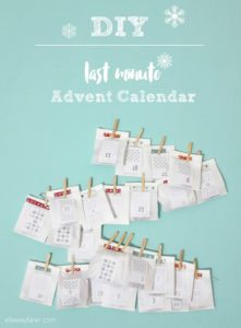 DIY | Last-Minute Advent Calendar | ellawayfarer.com
