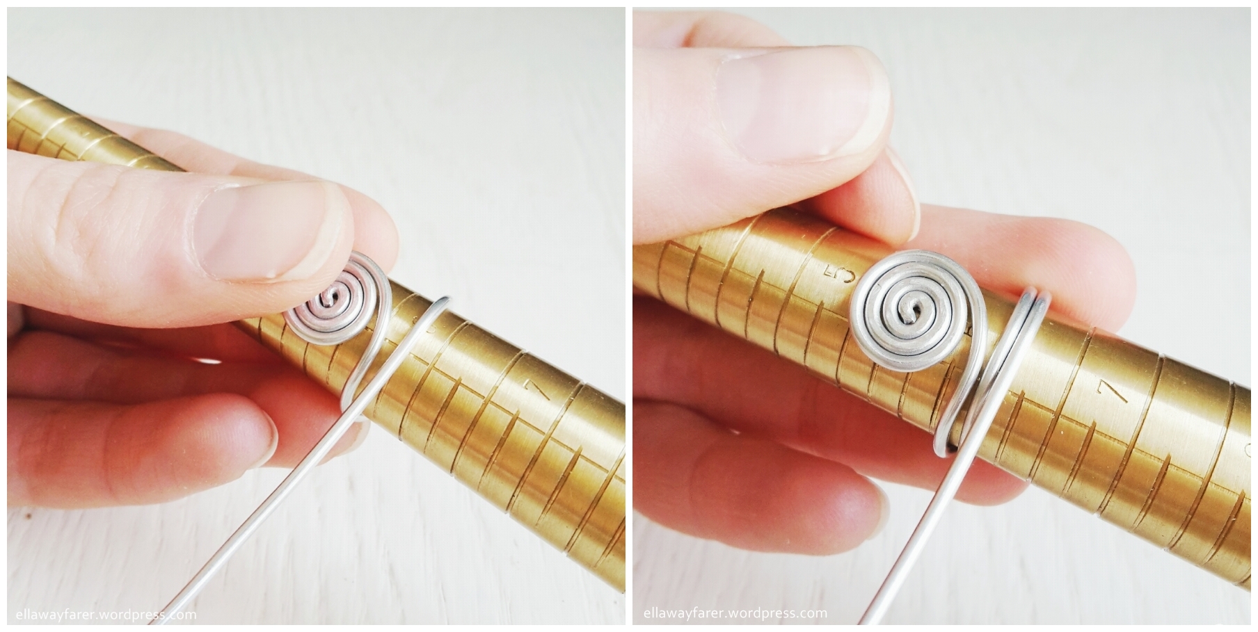 DIY Spiral Ring with Wire