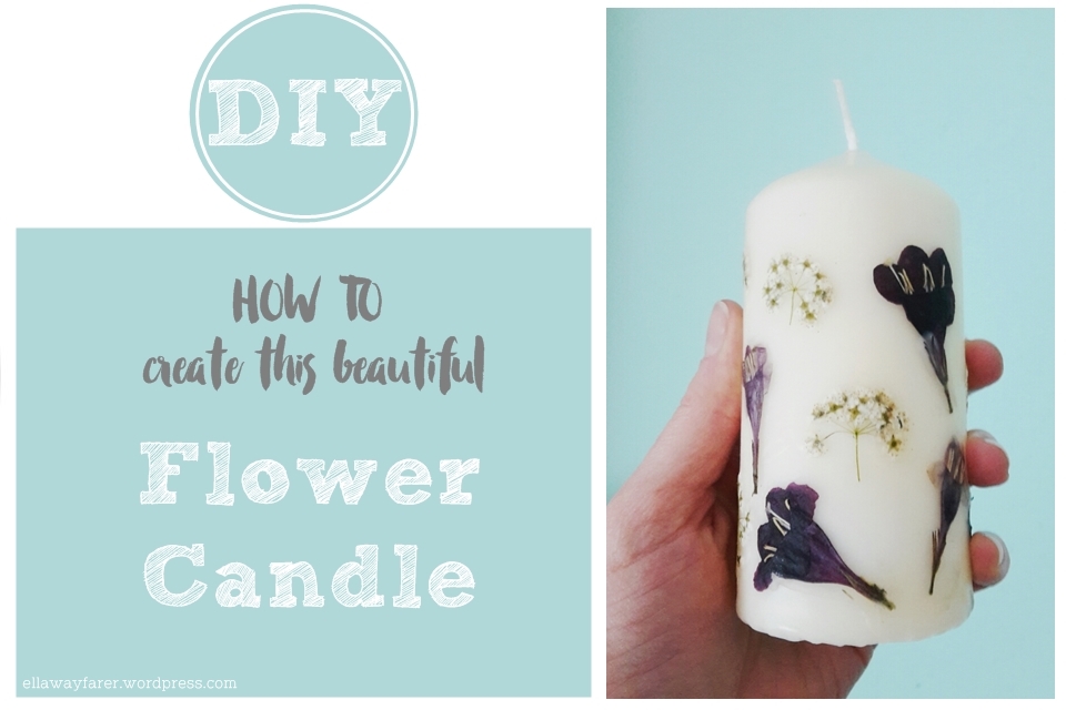 DIY PERSONALIZED FLOWER CANDLE