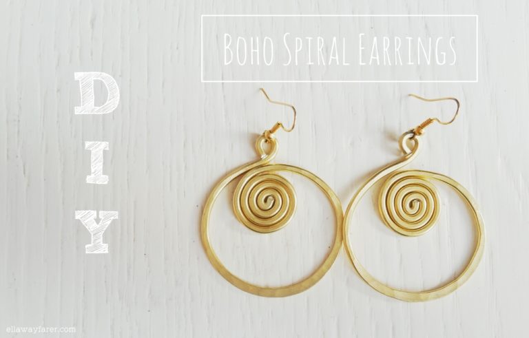 DIY | Boho Spiral Earrings