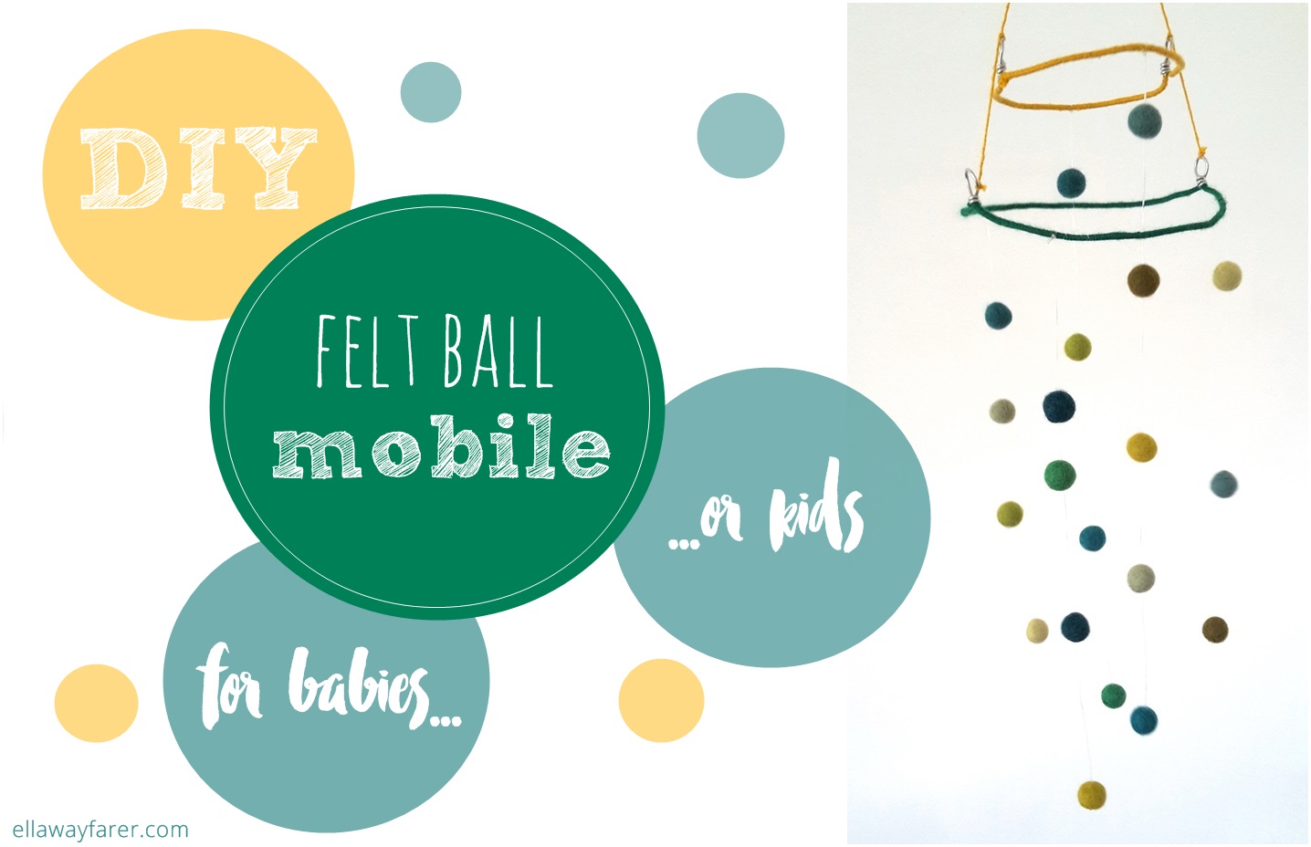 DIY | Felt Ball Baby Mobile