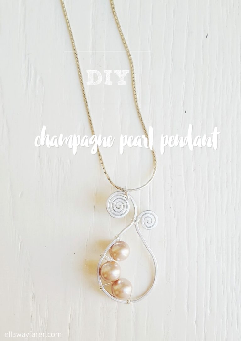 DIY | Champagne Pearl Pendant