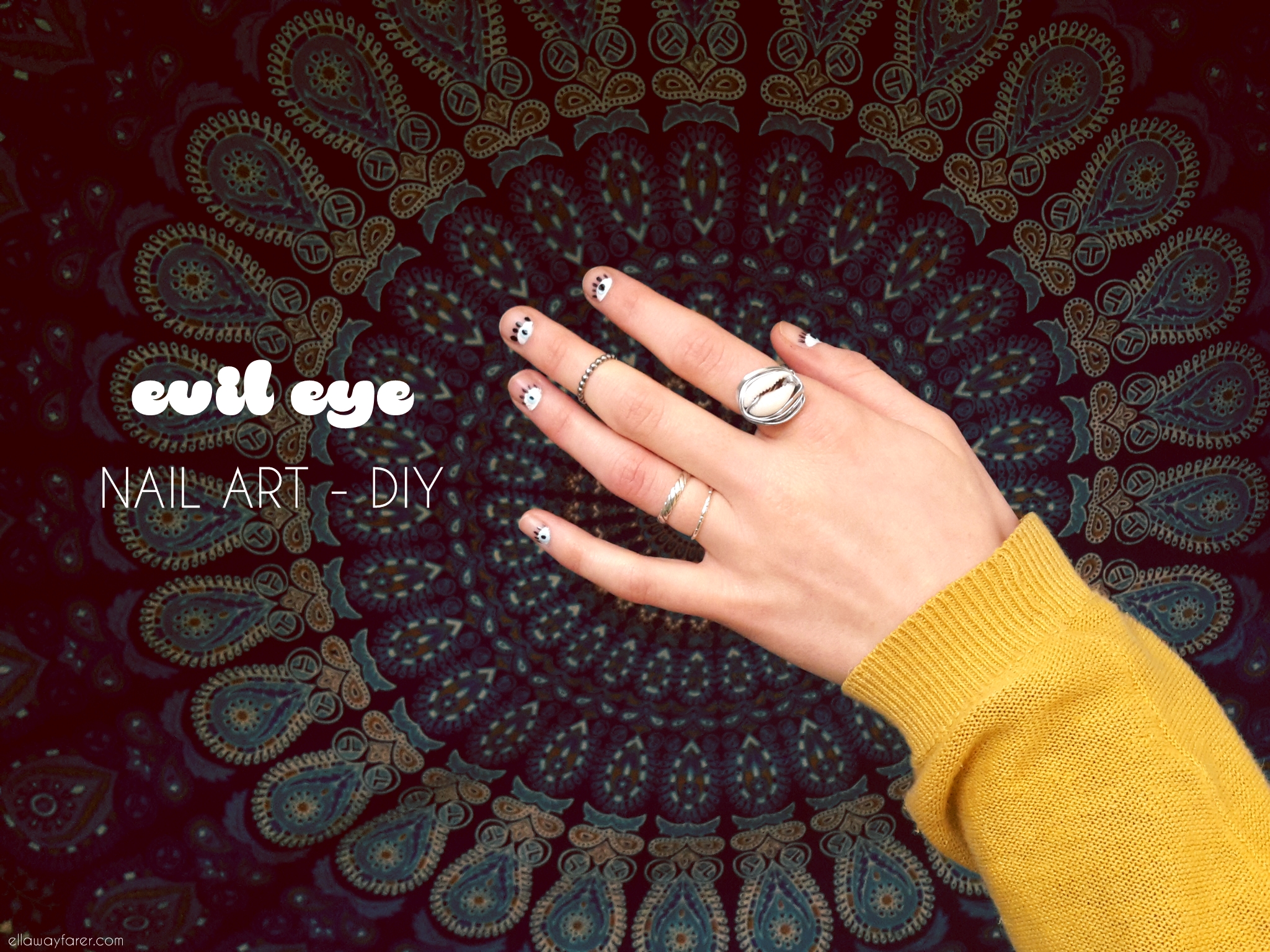 Evil Eye Nail Art | DIY