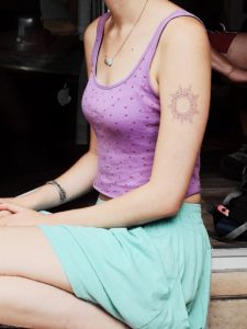 Mandala Henna Tattoo am Arm