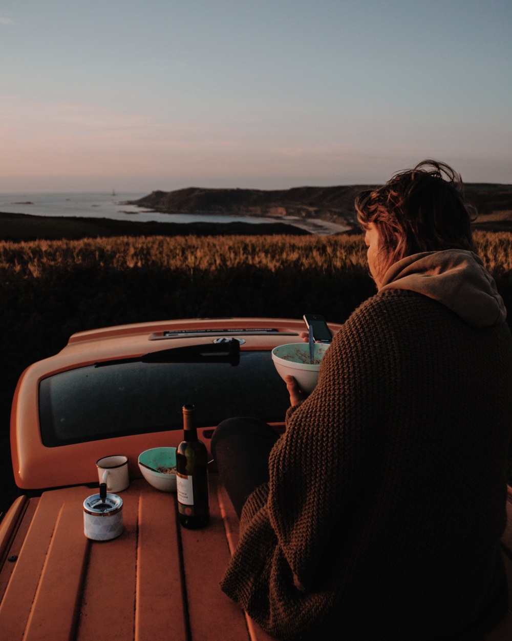 Vanlife Sunset at Nez de Jobourg